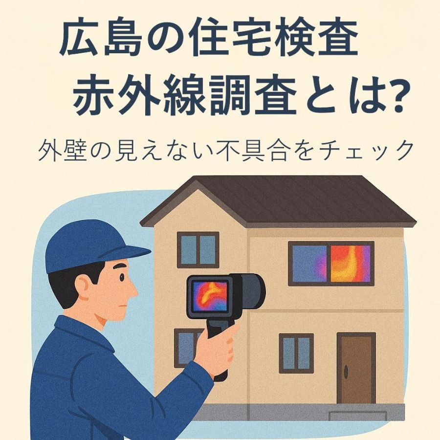 【広島の住宅検査】赤外線調査とは？外壁の見えない不具合をチェック