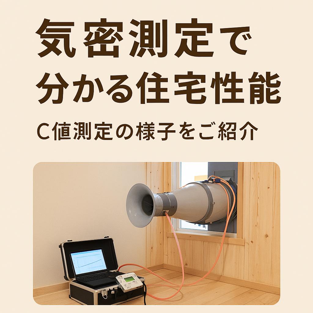 気密測定で分かる住宅性能｜C値測定の様子をご紹介