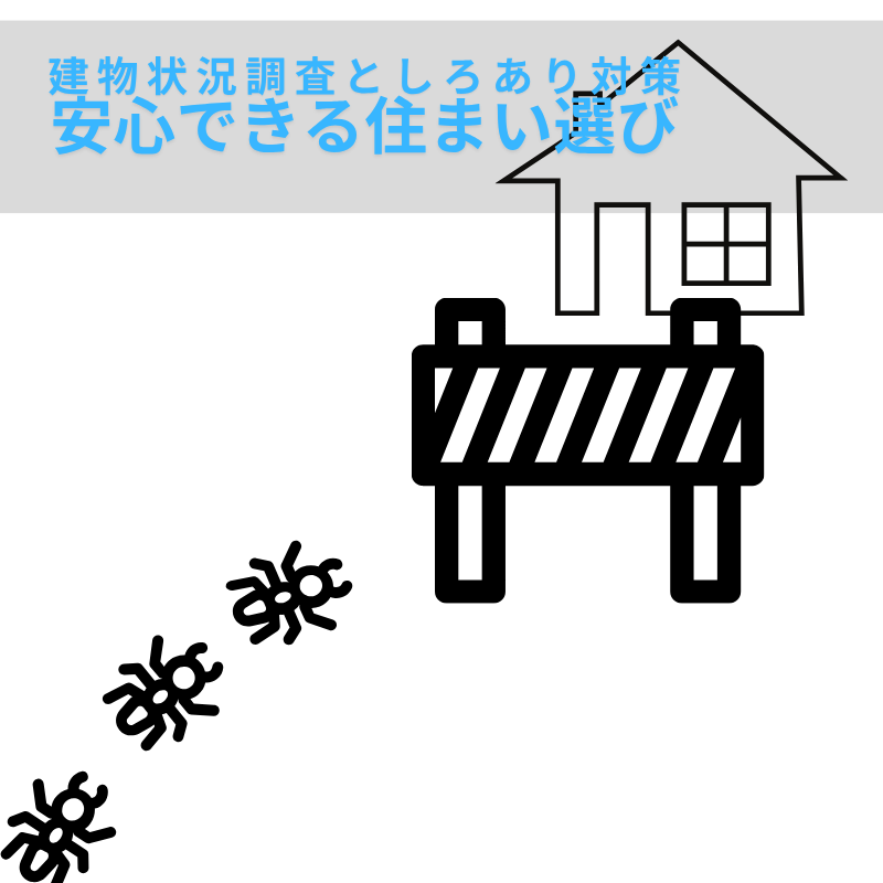 建物状況調査としろあり対策で、安心できる住まい選びを