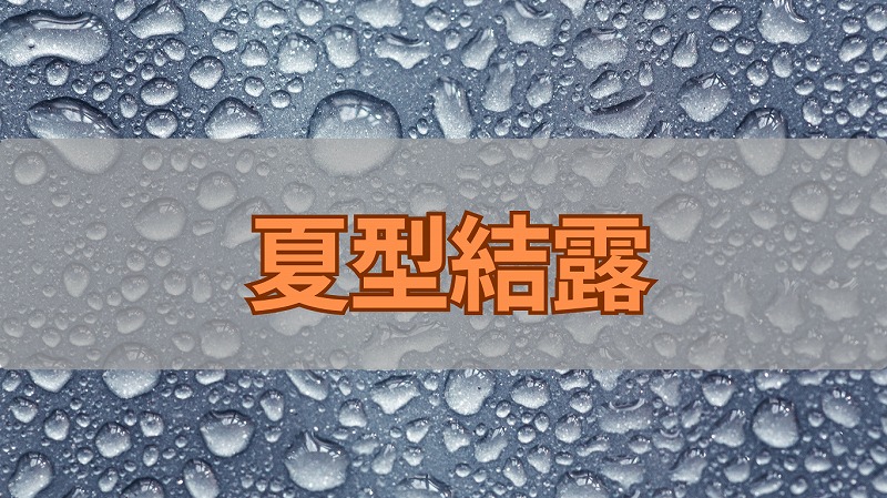 夏型結露とは？住宅を守るために今できること