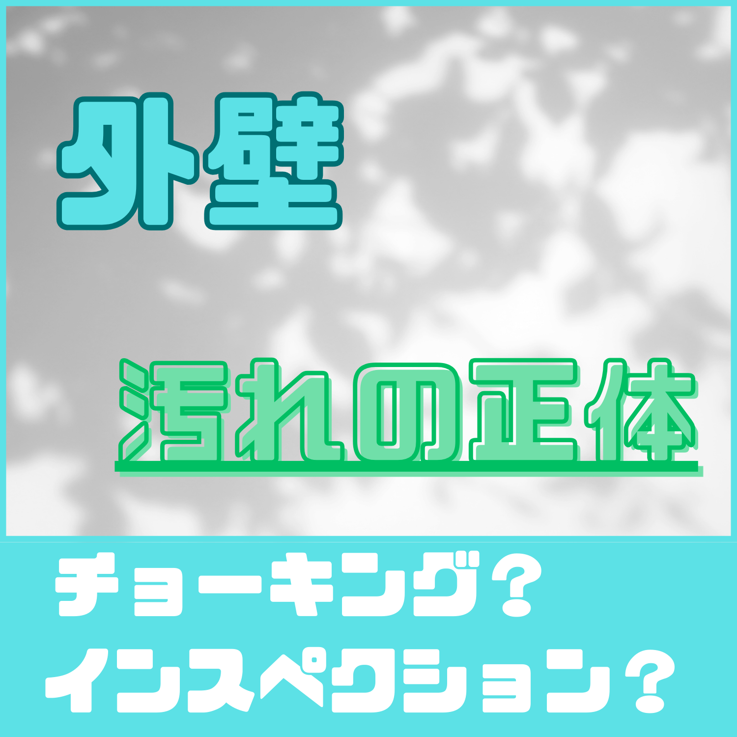 中古住宅の外壁、その汚れ…『塗装前に洗浄』という選択肢をご存じですか？