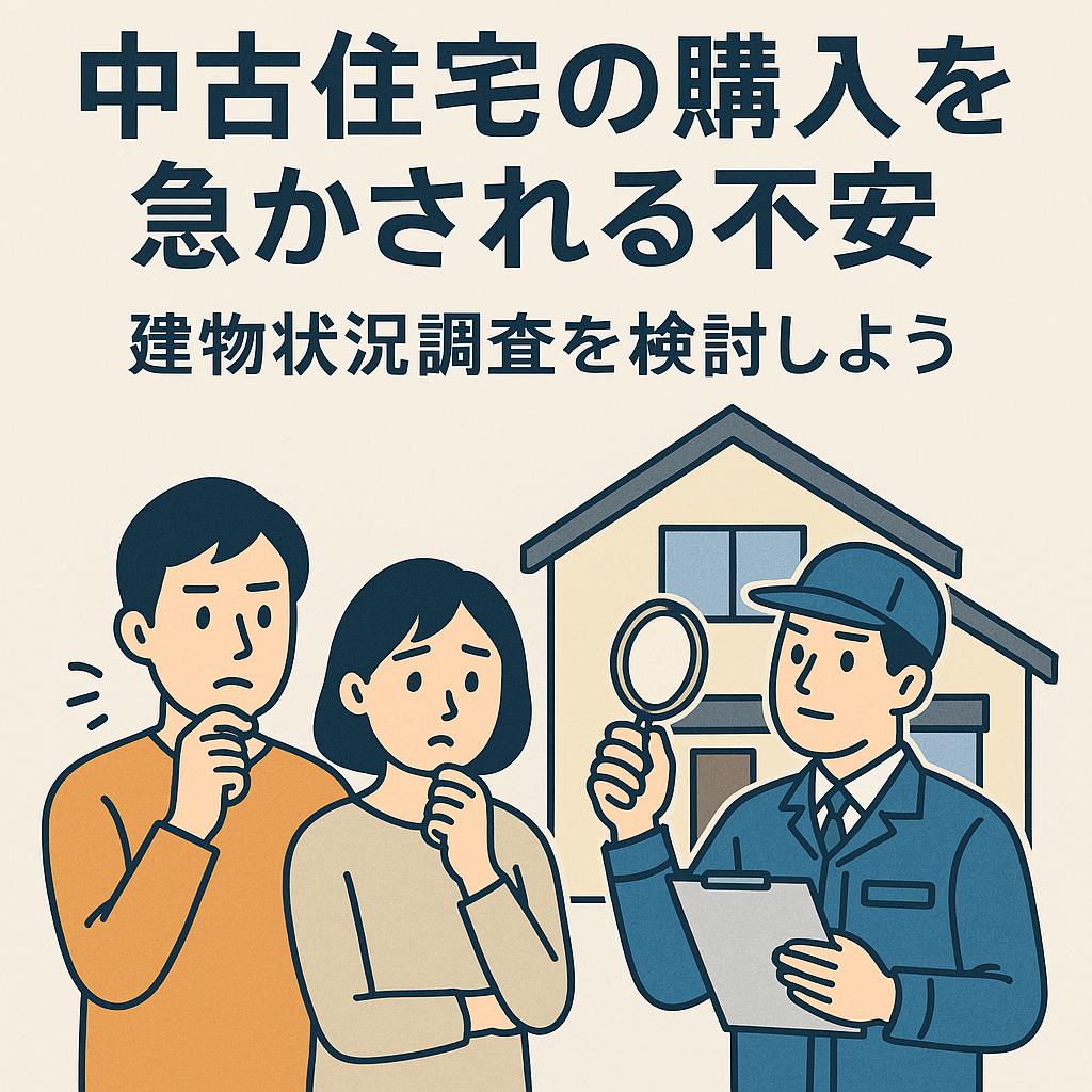 中古住宅購入で「急かされる」と感じたら要注意