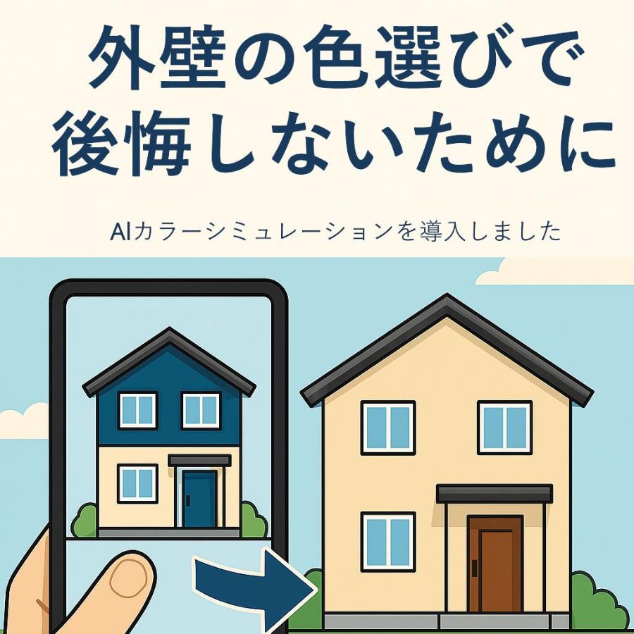 広島で外壁塗装を検討中の方へ｜AIカラーシミュレーションで“見え方の違い”を事前確認