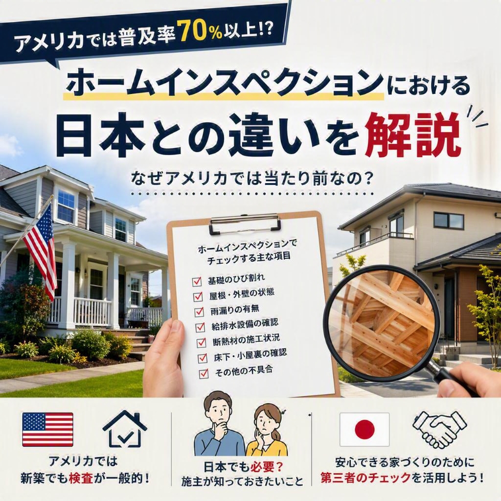 アメリカでは当たり前?ホームインスペクションが普及している理由とは