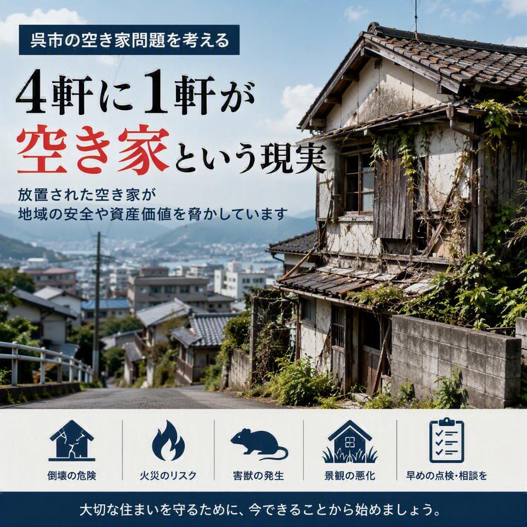 呉市の空き家問題から考える、住まいを放置しない大切さ